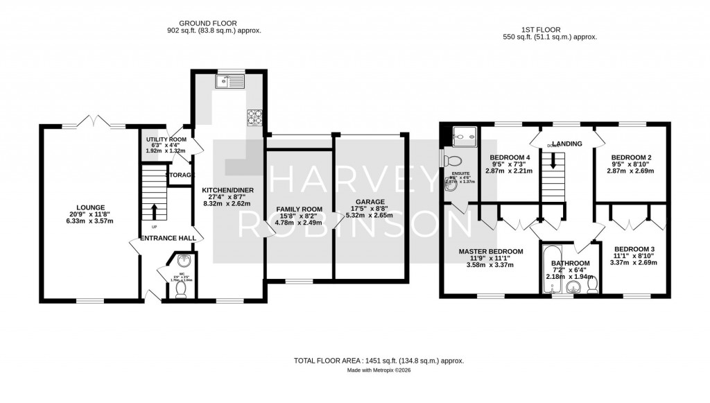 Floorplans For The Glades, Huntingdon, PE29
