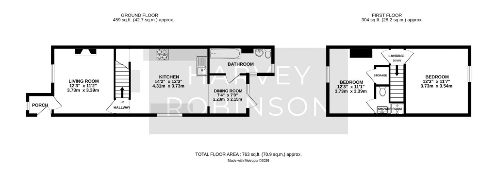 Floorplans For Banks Road, Biggleswade, SG18