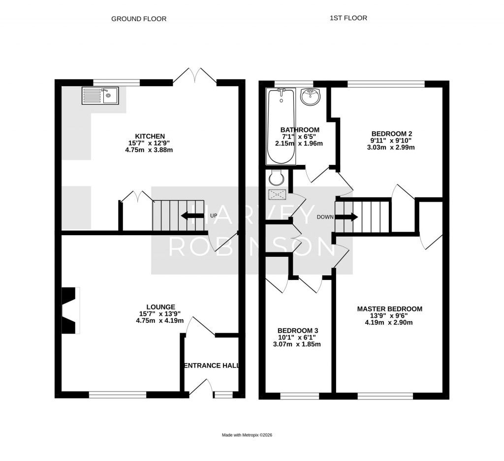 Floorplans For Sallowbush Road, Huntingdon, PE29