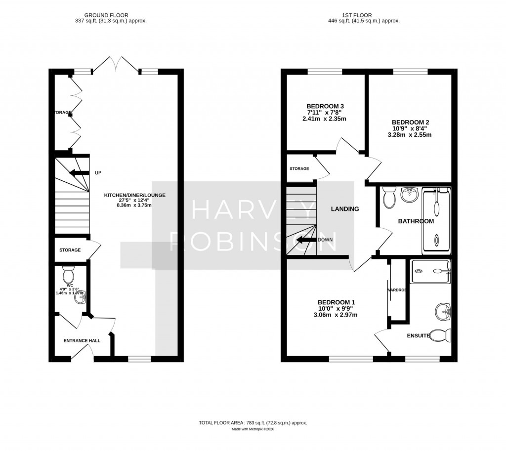 Floorplans For Great High Ground, St. Neots, PE19