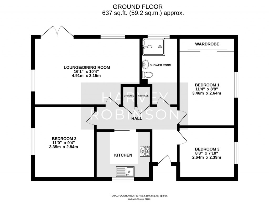 Floorplans For Grove Court, Godmanchester, PE29