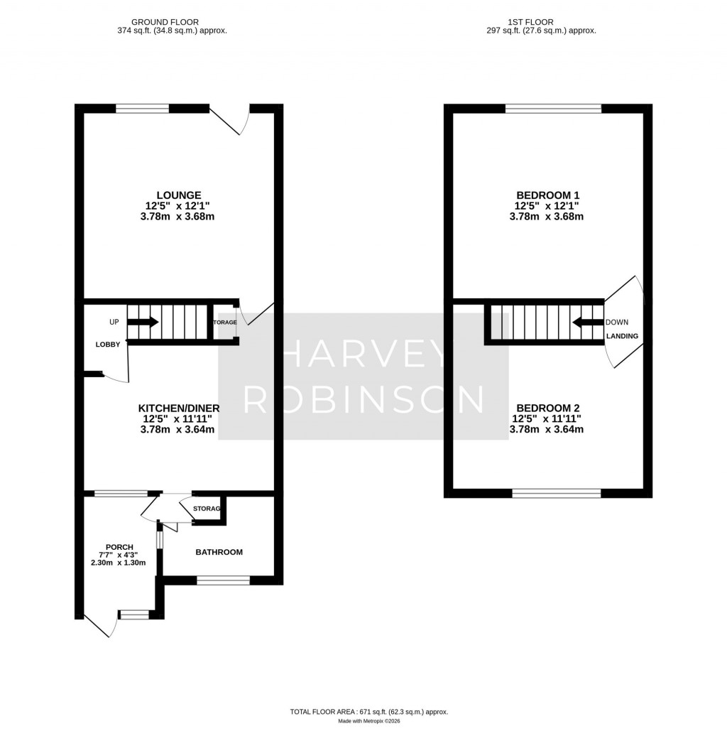 Floorplans For Church Street, Somersham, PE28