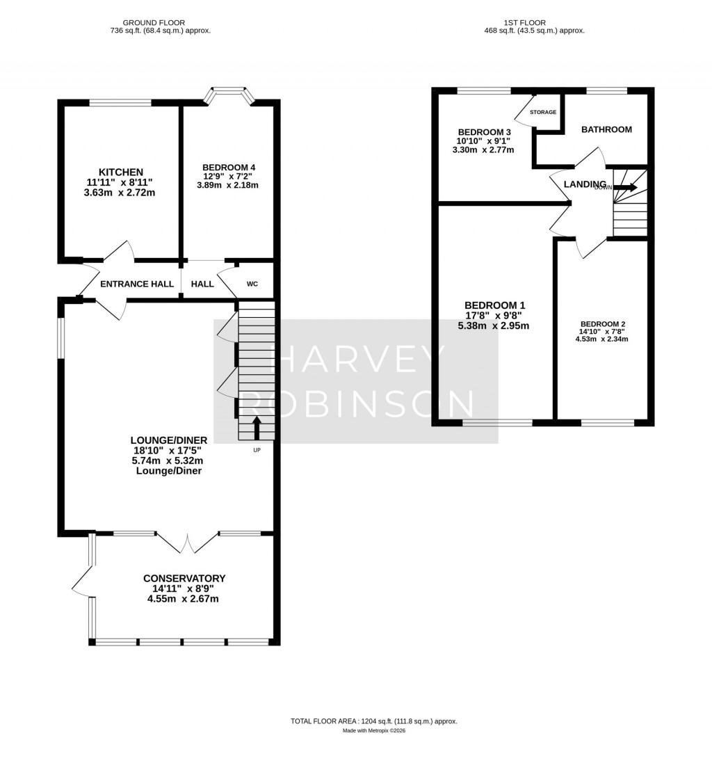 Floorplans For St. Marys, Earith, PE28