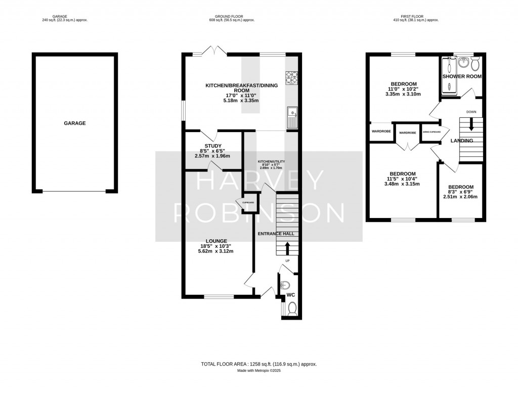 Floorplans For Everton Road, Potton, SG19