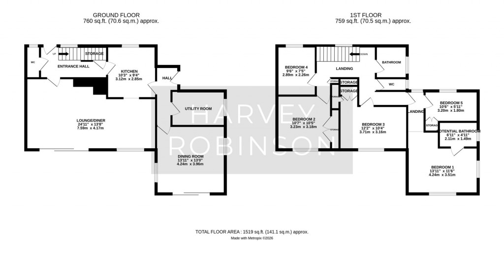 Floorplans For Westbrook, Hilton, PE28