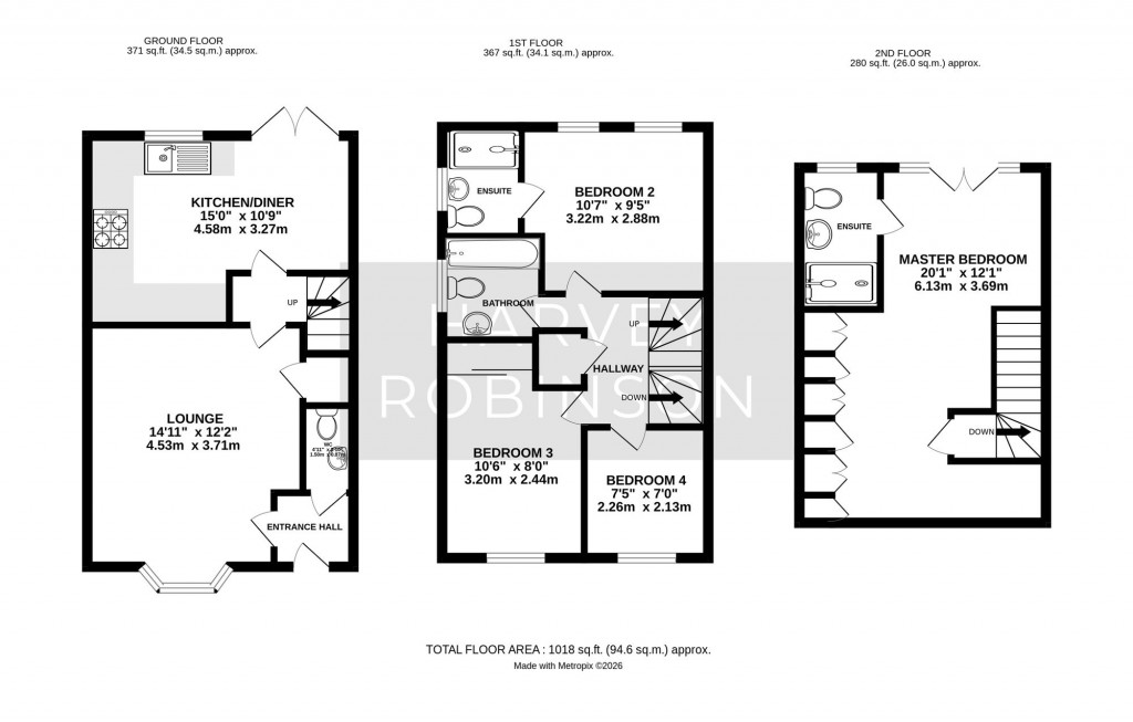 Floorplans For Baumgartner, Godmanchester, PE29