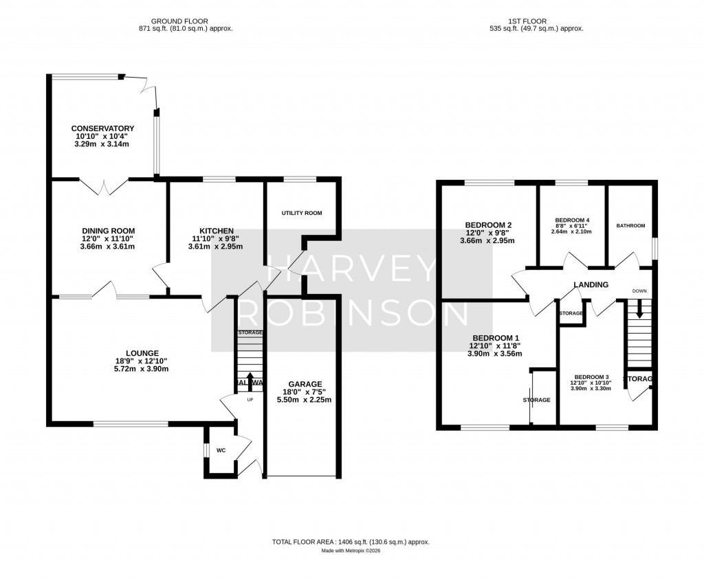 Floorplans For Willow Green, Needingworth, PE27