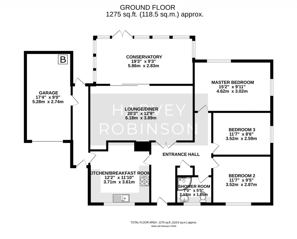 Floorplans For Orchard Lane, Brampton, PE28