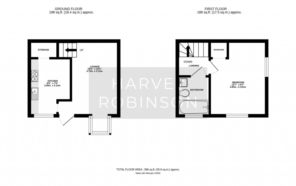 Floorplans For Heron Close, Biggleswade, SG18