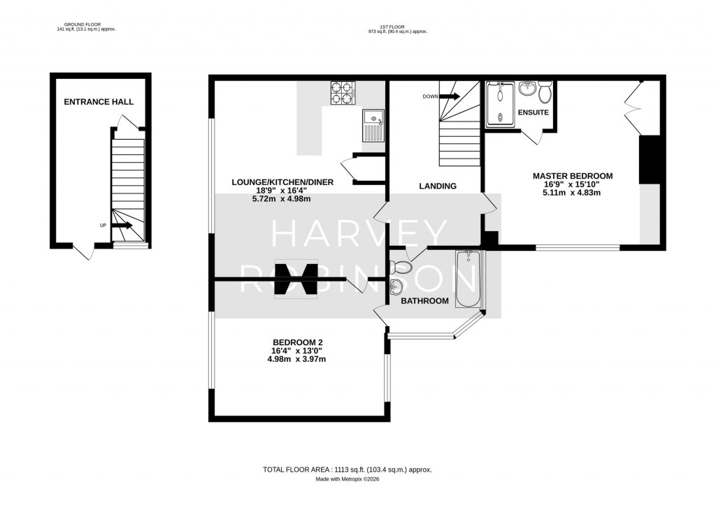 Floorplans For George Street, Walden House George Street, PE29