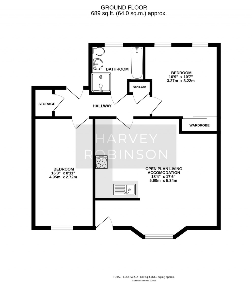 Floorplans For Sullivan Court, Biggleswade, SG18
