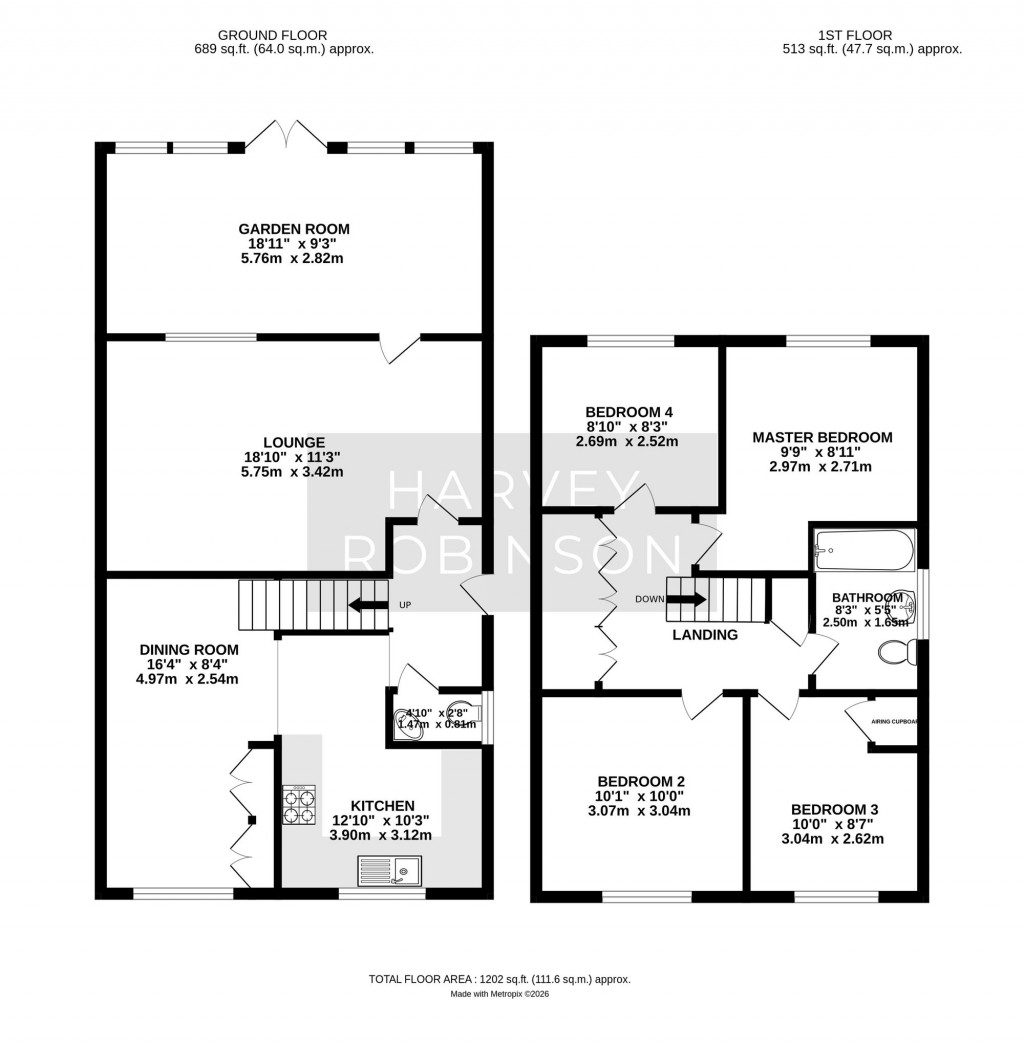 Floorplans For Rodney Road, Hartford, PE29
