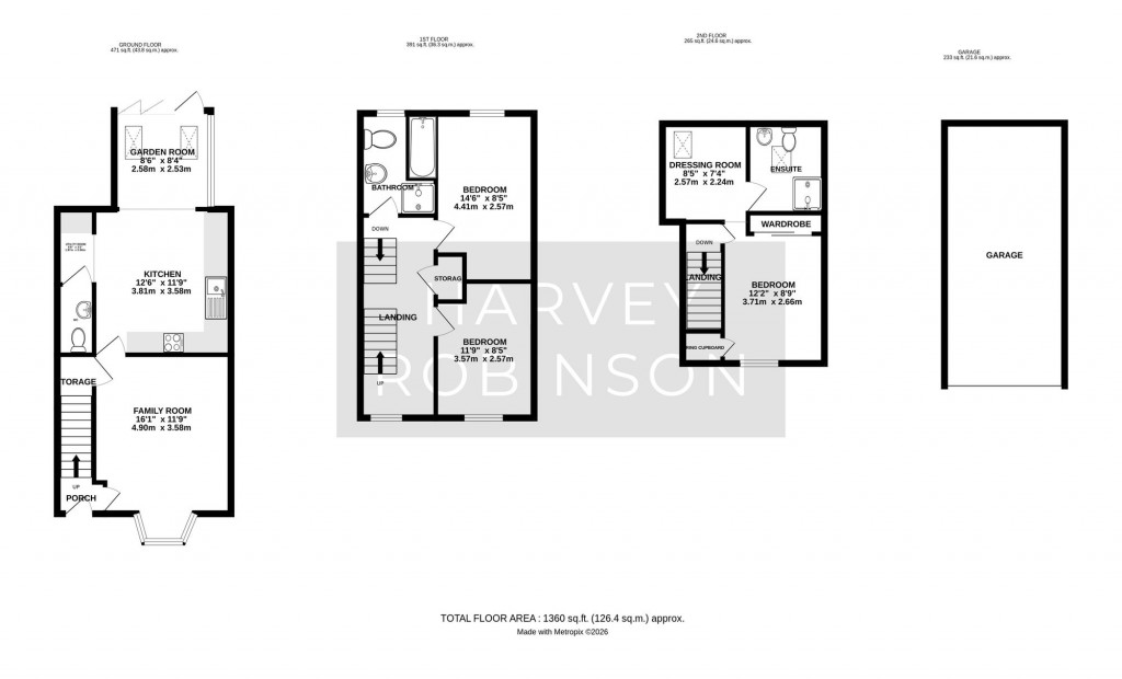 Floorplans For Gale Drive, Biggleswade, SG18