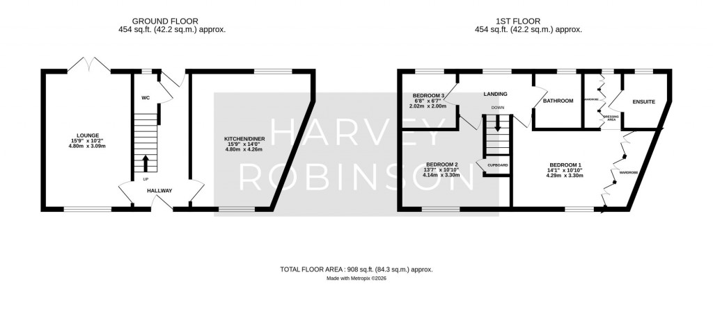 Floorplans For Knights Way, St. Ives, PE27