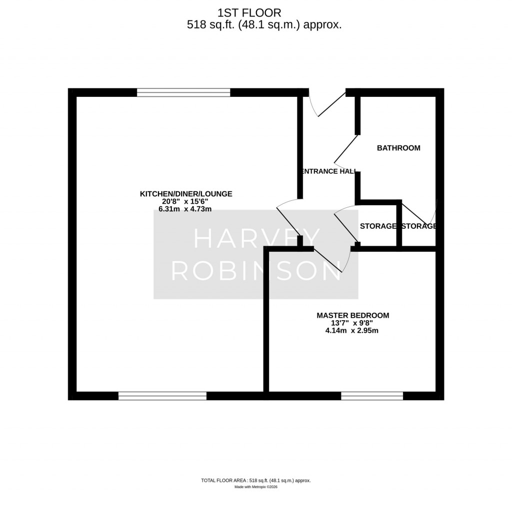 Floorplans For Knights Way, St. Ives, PE27