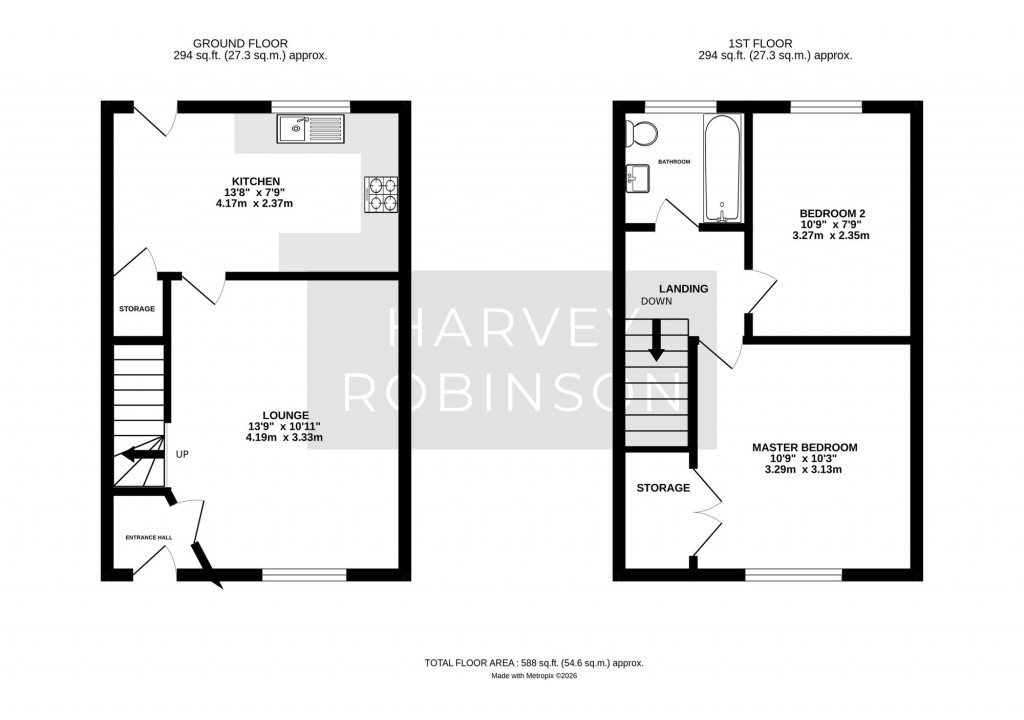 Floorplans For Dorling Way, Brampton, PE28