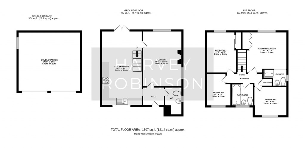 Floorplans For Deerpark Road, Sawtry, PE28