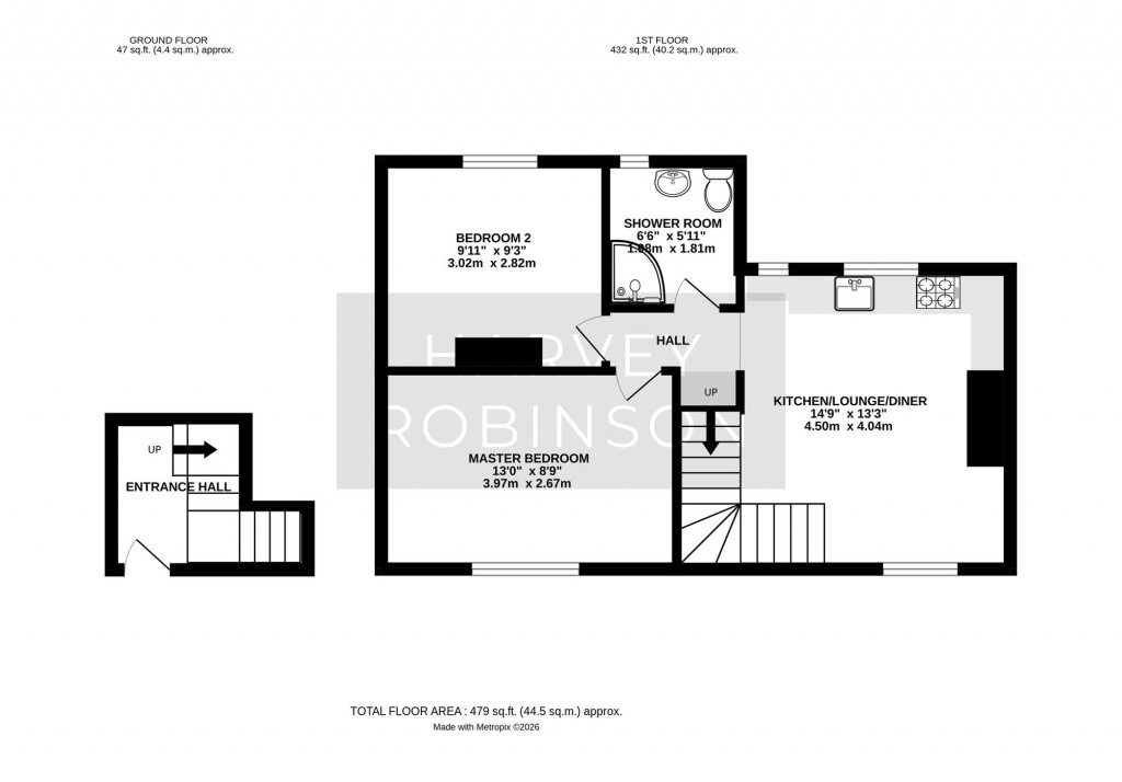 Floorplans For Brookside, Huntingdon, PE29