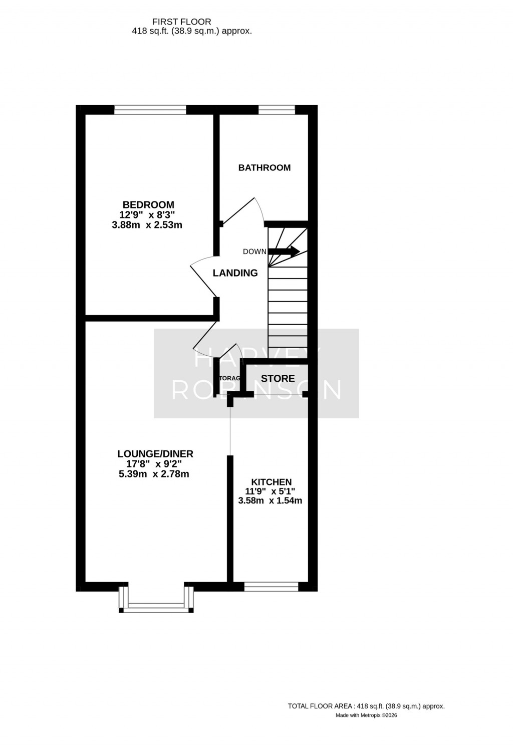 Floorplans For Tamar Close, St. Ives, PE27