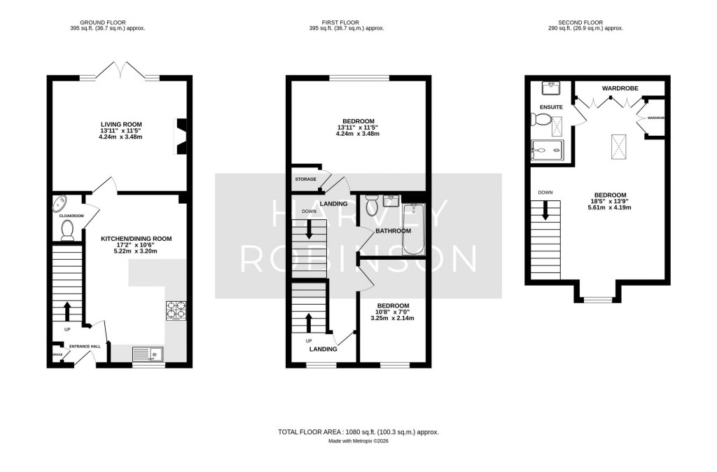 Floorplans For Lynton Edge, Biggleswade, SG18