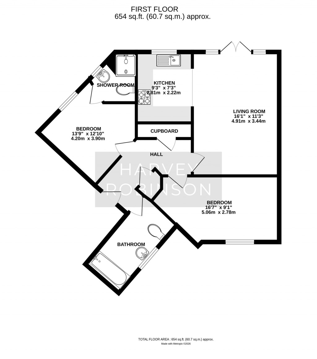 Floorplans For Hawking Drive, Biggleswade, SG18