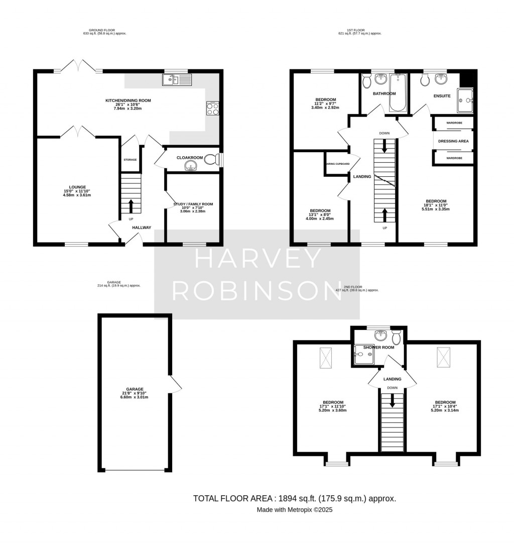 Floorplans For Bose Avenue, Biggleswade, SG18