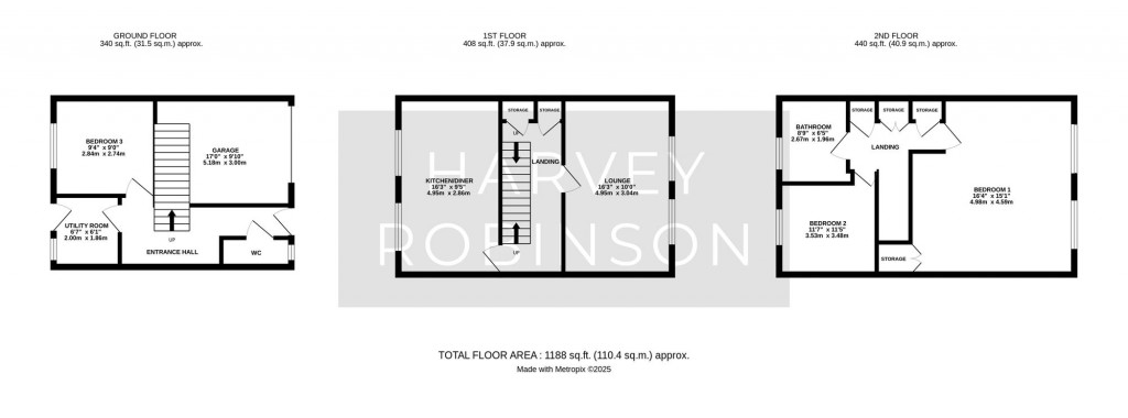 Floorplans For Loxley Green, Wyton, PE28