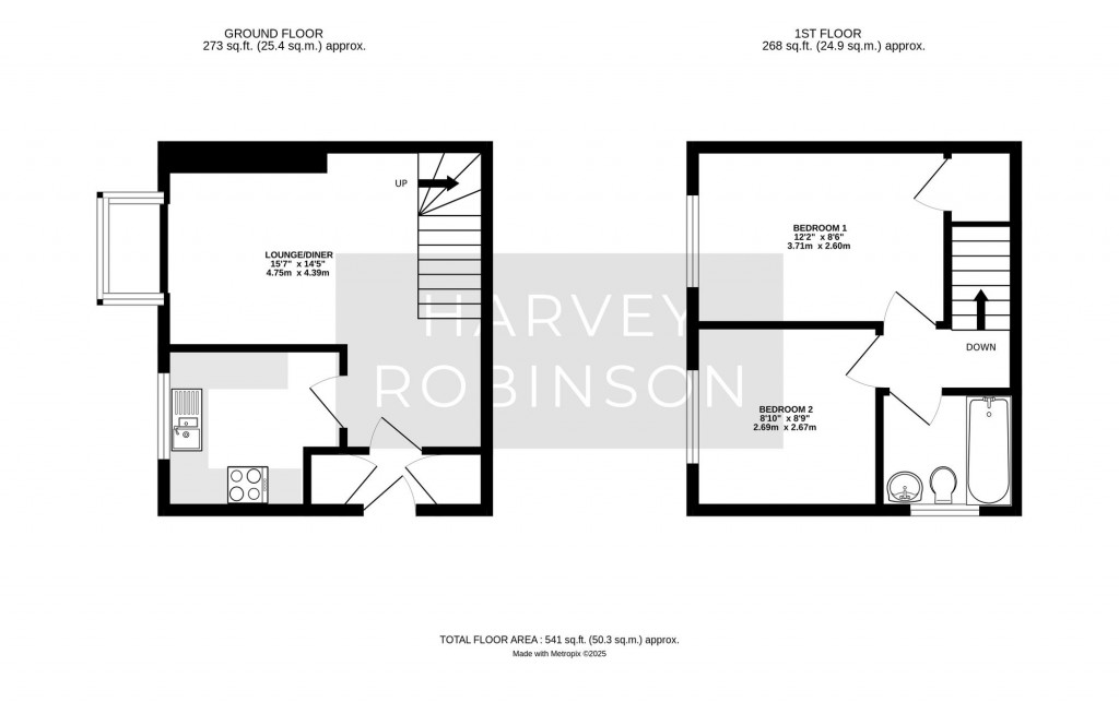 Floorplans For Alder Close, Eaton Ford, PE19