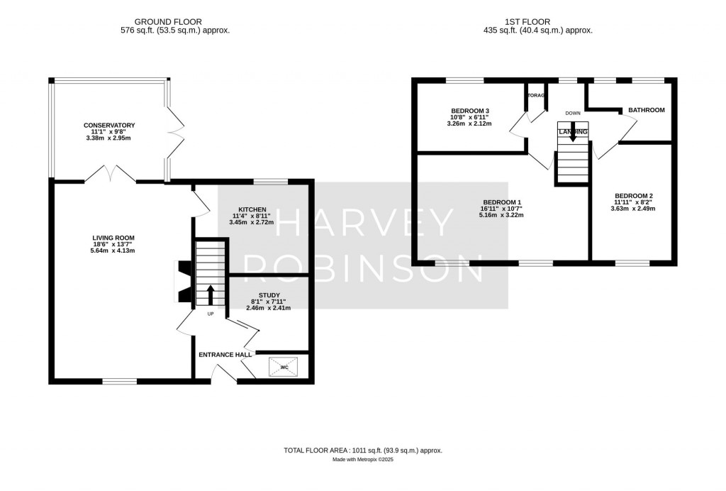 Floorplans For Bath Crescent, Wyton, PE28