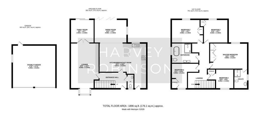 Floorplans For Crowhill, Godmanchester, PE29