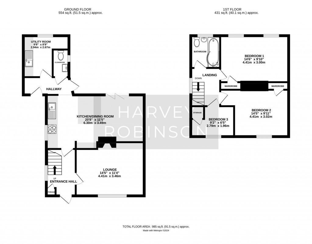 Floorplans For Hitchmead Road, Biggleswade, SG18