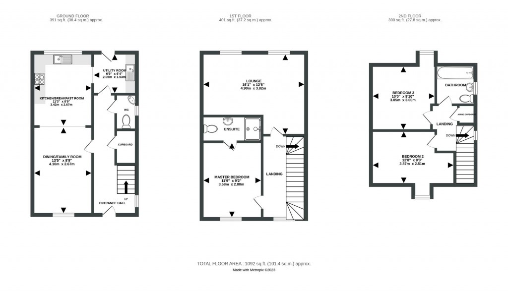 Floorplans For Carnaile Road, Alconbury Weald, PE28