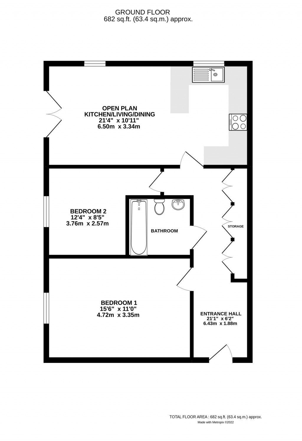 Floorplans For Sullivan Court, Biggleswade, SG18