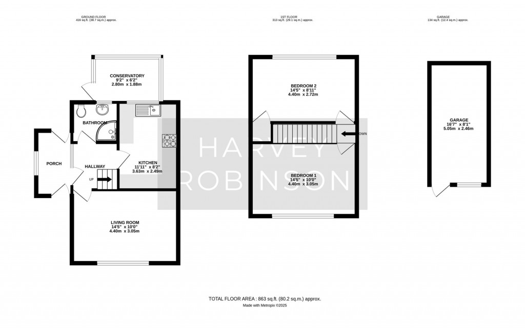 Floorplans For Beeson Close, Little Paxton, PE19