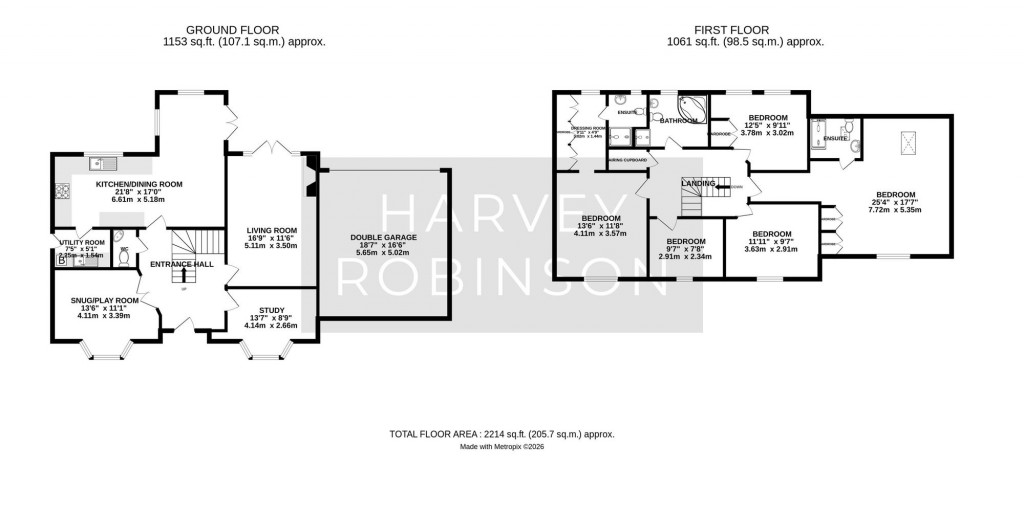 Floorplans For Devon Drive, Biggleswade, SG18