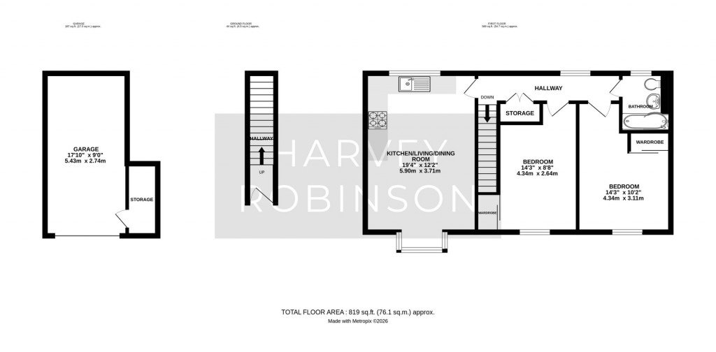Floorplans For Walker Mead, Biggleswade, SG18