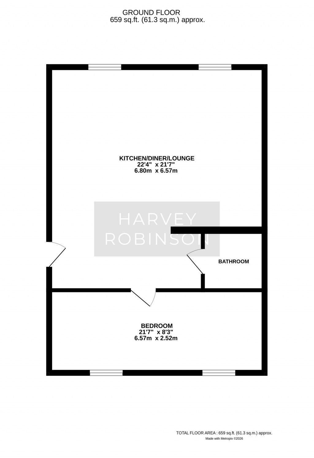 Floorplans For East Street, Crown Yard East Street, PE27