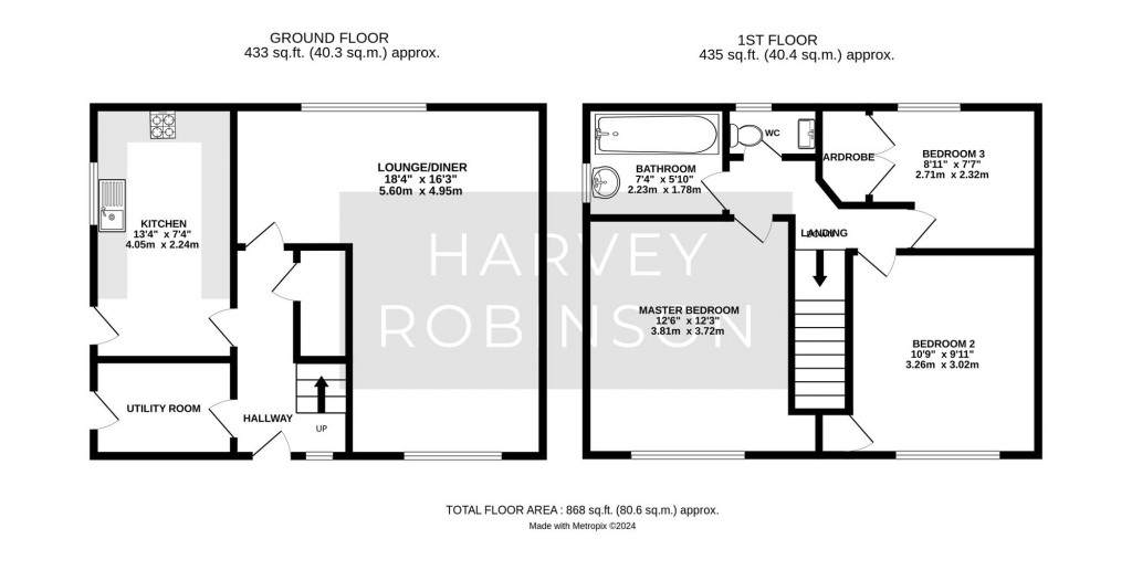 Floorplans For Belle Isle Crescent, Brampton, PE28