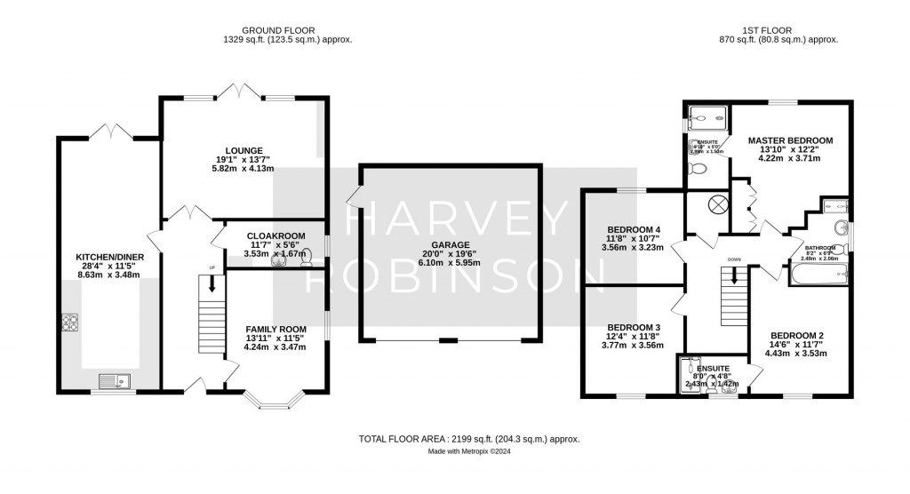 Floorplans For Howitt Close, Brampton, PE28