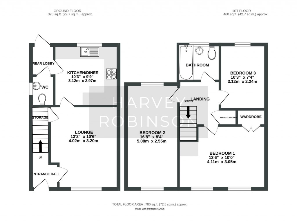 Floorplans For Stocker Way, Eynesbury, PE19