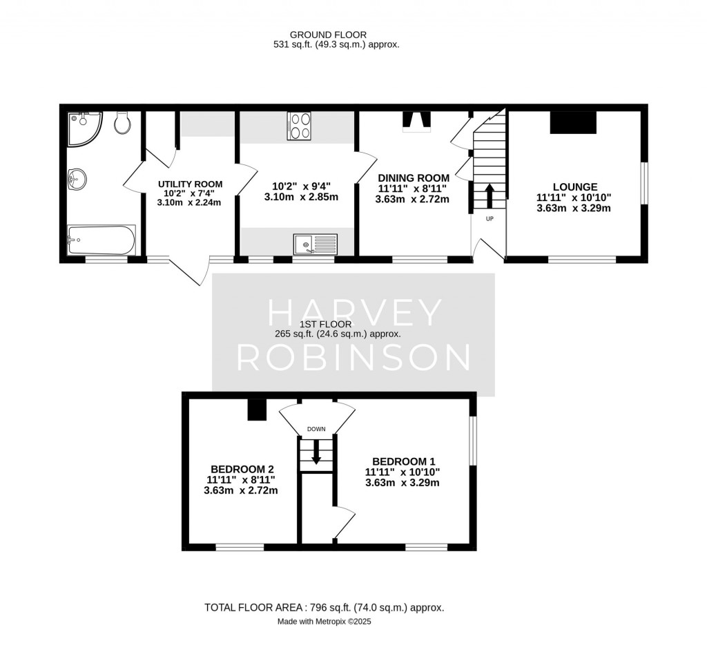Floorplans For Bedford Street, St. Neots, PE19