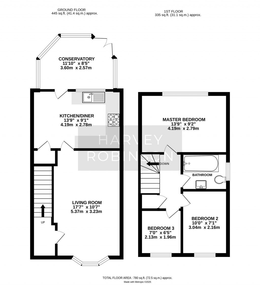 Floorplans For Elter Water, Huntingdon, PE29