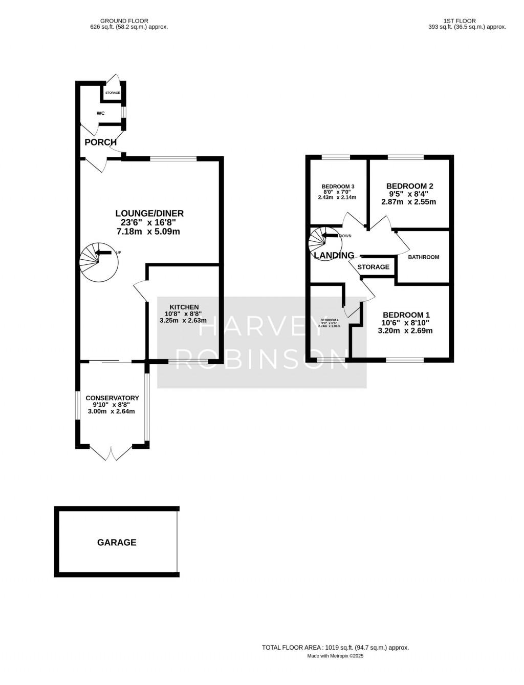 Floorplans For Edinburgh Drive, St. Ives, PE27