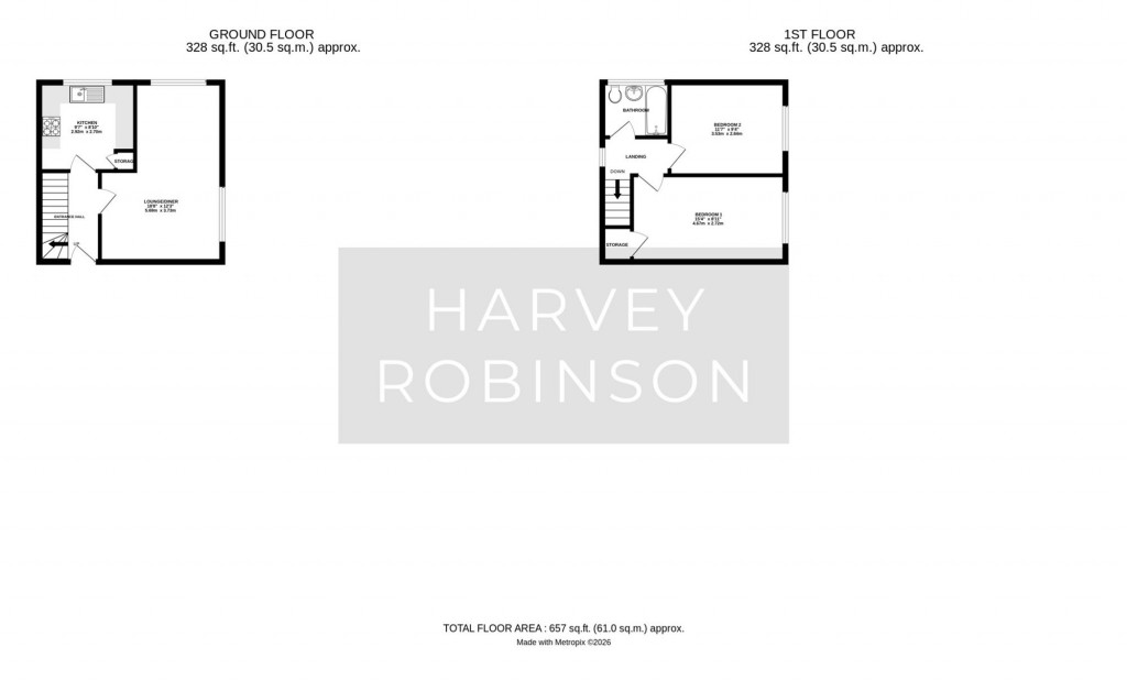 Floorplans For Howitts Lane, Eynesbury, PE19