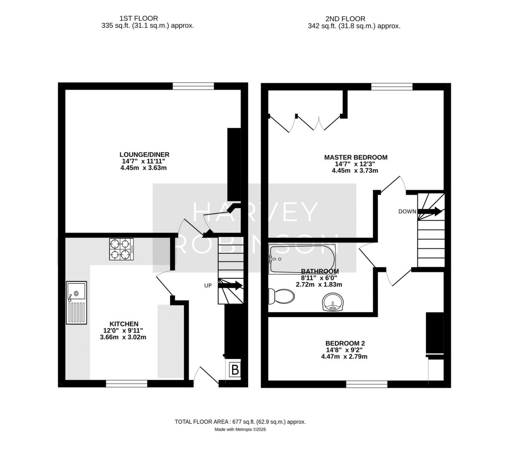 Floorplans For Ermine Street, Huntingdon, PE29