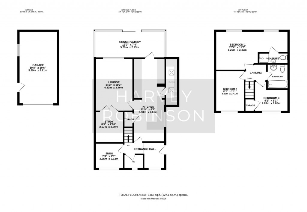Floorplans For Alamein Court, Eaton Ford, PE19