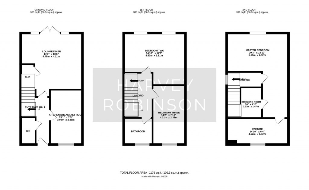 Floorplans For Garner Drive, St. Ives, PE27