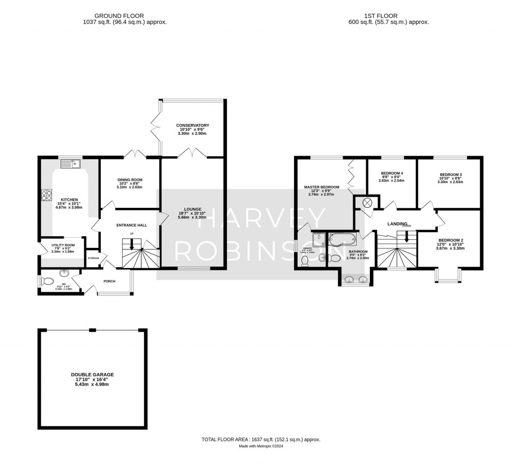 Floorplans For Tawny Crescent, Hartford, PE29