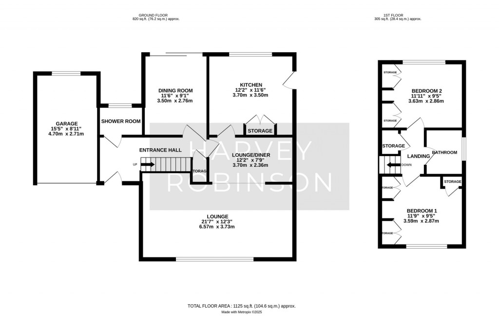 Floorplans For Cedar Road, St. Ives, PE27