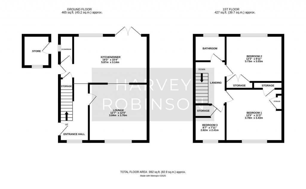 Floorplans For Brookside, Houghton, PE28